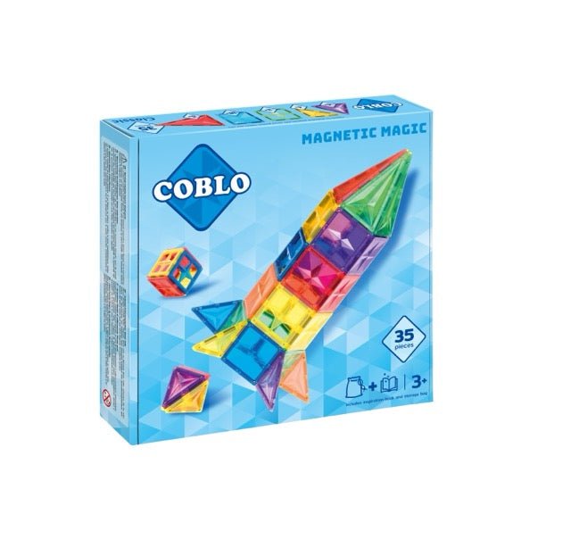 Blocs de construction magnétiques classiques - 35 pièces - Coblo - CloverLiving.Com