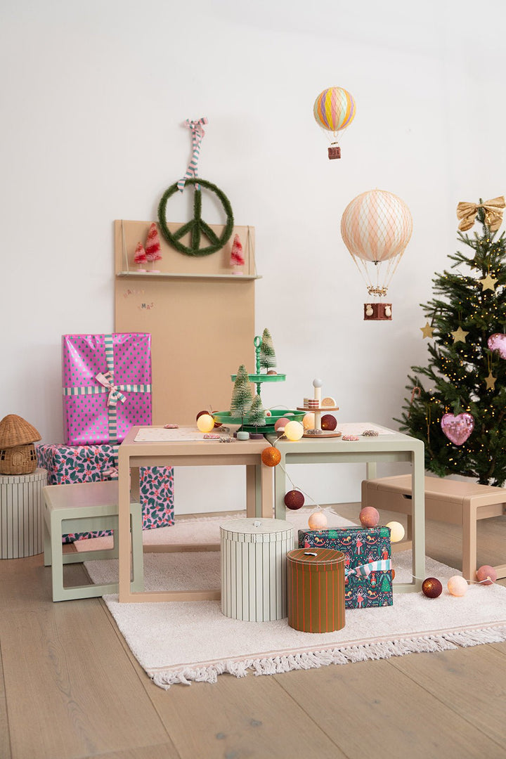 Décoration Montgolfière Voyages Arc-en-ciel Clair Pastel - Ø18 cm - Authentic Models - CloverLiving.Com