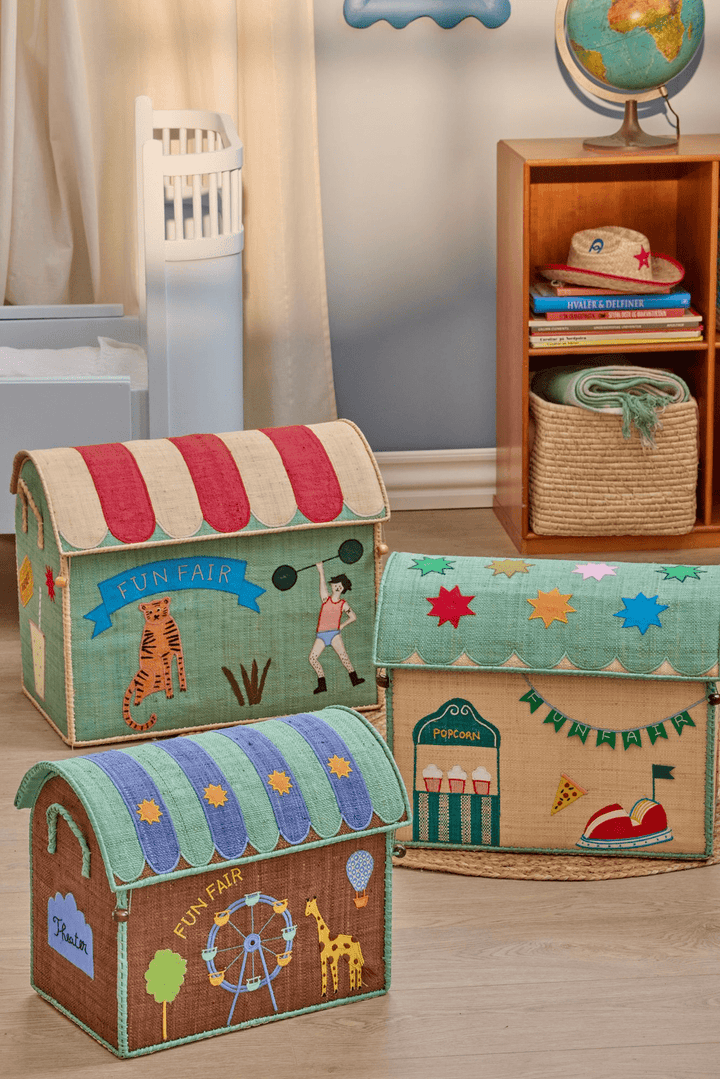 Panier de rangement - Thème Fête foraine - Thé - Petit - Rice - CloverLiving.Com