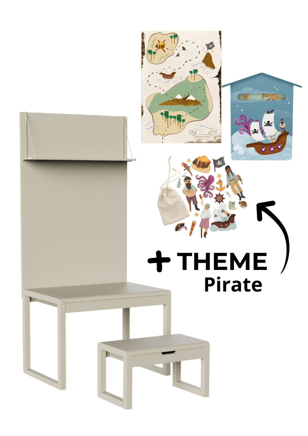 Forfait 2 - Olly Olive -Pirate- Clover Living - CloverLiving.Com