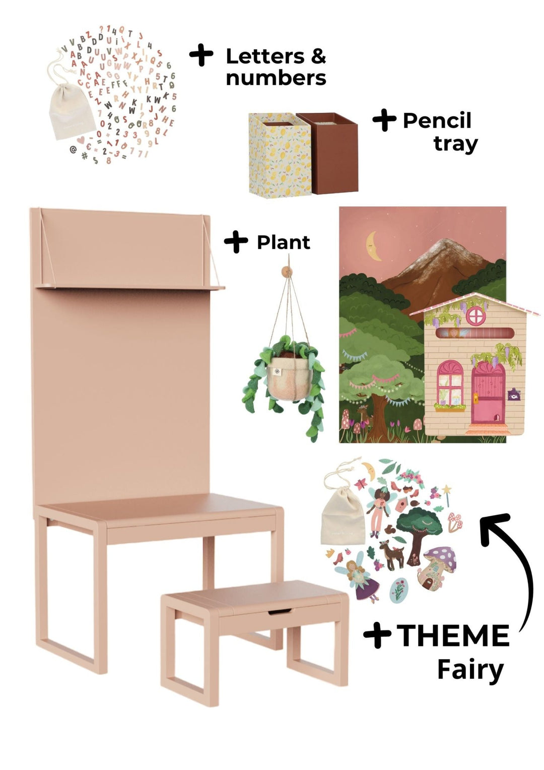 Forfait 3 - Pippa Peach -Fée- Clover Living - CloverLiving.Com