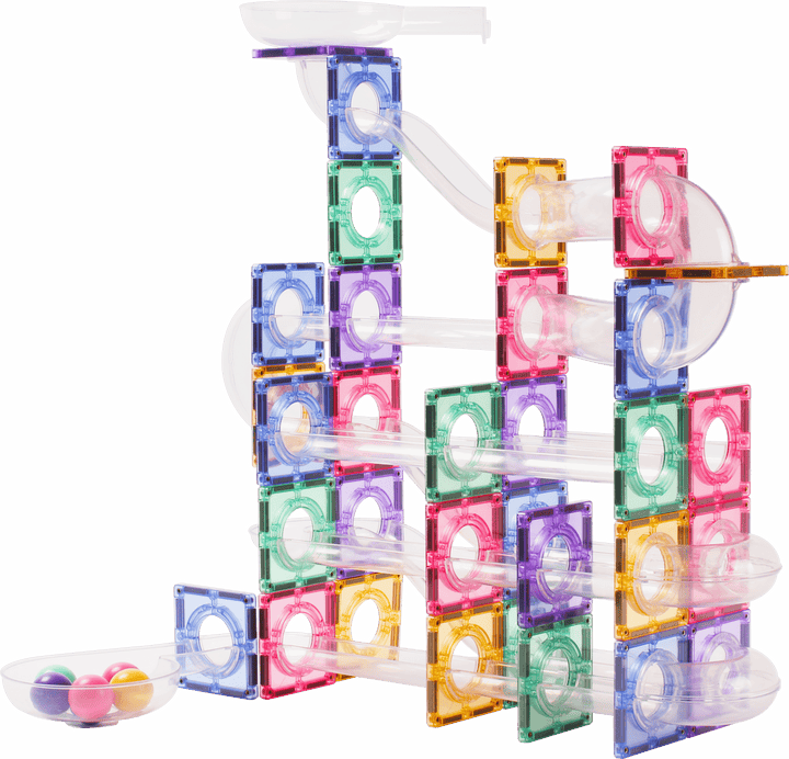 Piste de marbre magnétique pastel - 100 pièces - Coblo - CloverLiving.Com