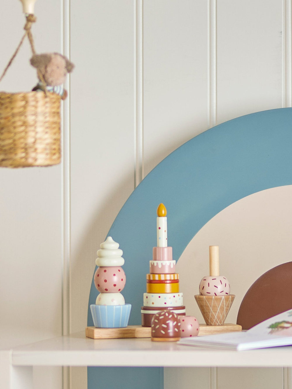 Ensemble de jouets gâteau Celebrate - Bois - Bloomingville - CloverLiving.Com